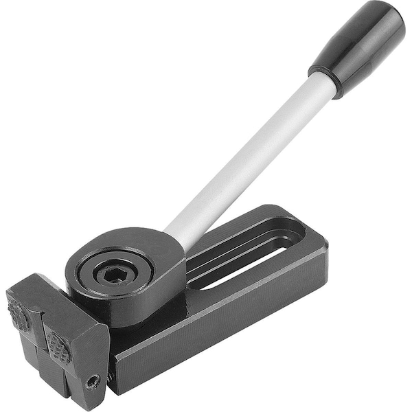 Side Clamp Left A=121, 5 40X39, Form:C Steel